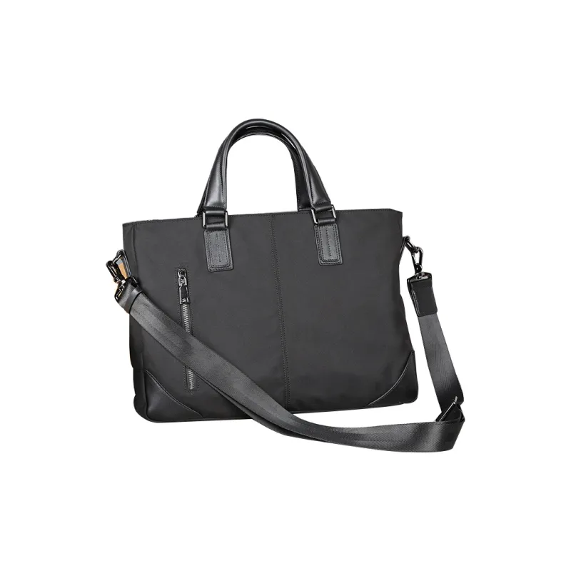PULUWIRR Oxford Advanced Sensual Versatile Minimalist Style Convenient Medium Firmness Men's Bag Regular Unisex Black-1