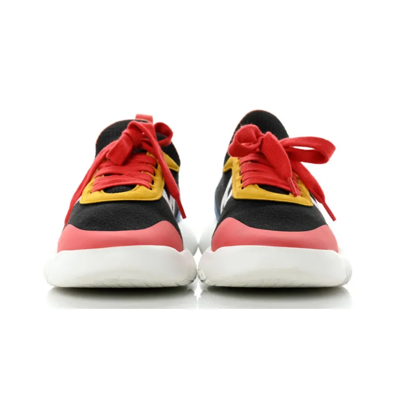 HERMES Crew Anti-Slip Wear-Resistant Low-Top Casual Shoes Women's Red Black Blue-3