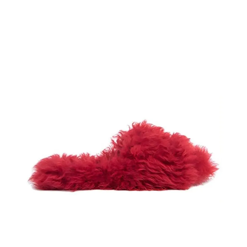 By Far Shana Slide Slippers Women's Red-1