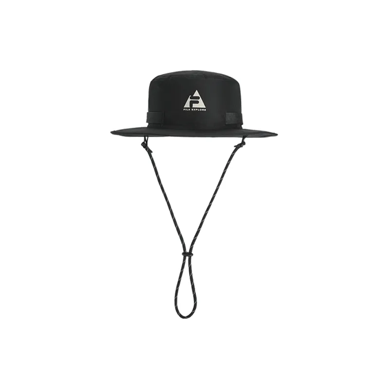 FILA Polyester Bucket Hats Unisex Black-1