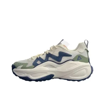 PEAK Fashionable Comfort For All Cushioning Wear-Resistant Low-Top Casual Shoes Men's White Blue