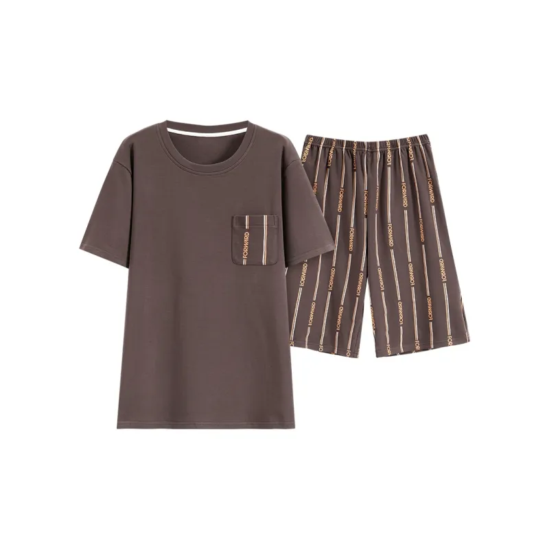 Pretty Lady Pajama Set Men's Gray-0