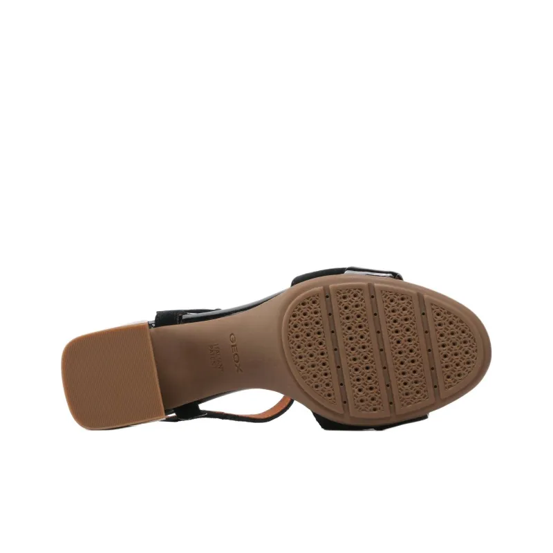 GEOX One Strap Sandals 5.5cm Women's Black-7