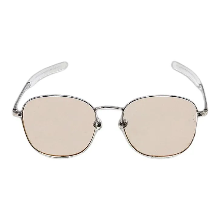 VEDI VERO Metal Square Sunglasses Unisex Silver-1