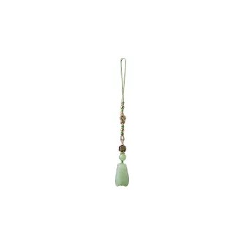 Moonstone Edge Hetian Jade Pendants Unisex Pale Greenish White Jade