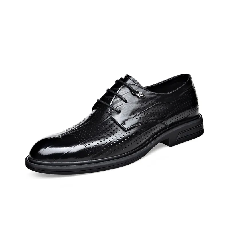 SHUPATE Dress Shoes Men Low Top Black/Brown-1