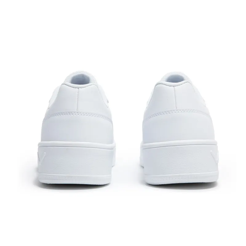 361° Air Force One Anti Slip Wear Resistant Low Top Skateboard Shoes Men's White Gray-3