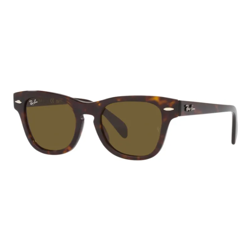 RayBan Acetyl Irregular Shape Sunglasses Kids' Tortoiseshell-0