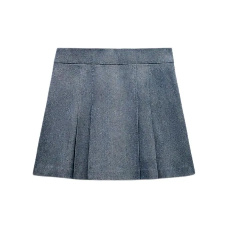 ZARA Casual Shorts Women's Blue/Indigo-1