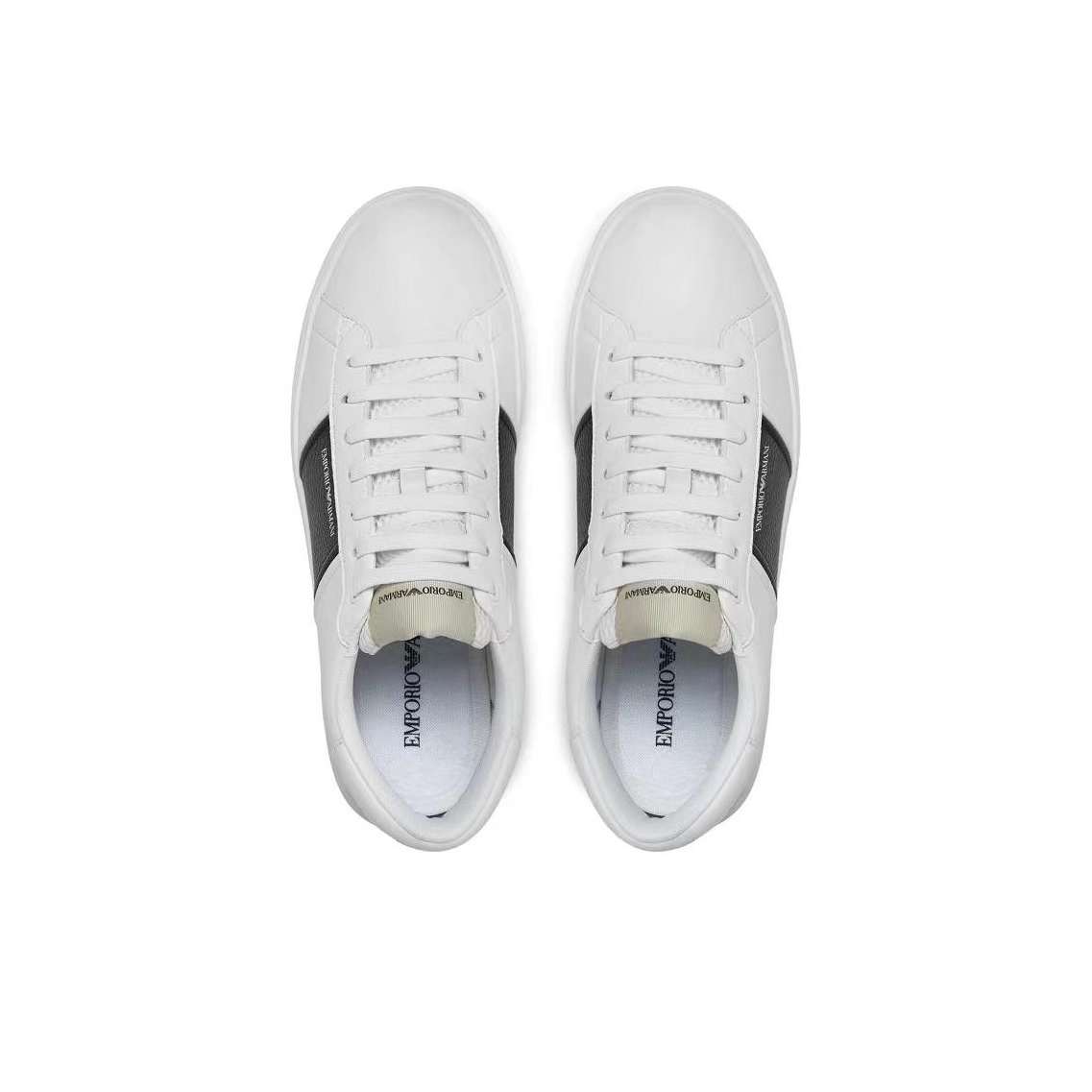 スニーカー Emporio Armani X3X187 XN850 LOGO-PRINT LACE-UP Sneakers Emporio Armani lace-up logo-print Sneakers | White | FARFETCH