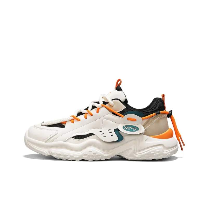 DEERWAY Wear resistant And Lightweight Low Top Chunky Sneakers Men's-18
