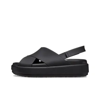 Crocs Brooklyn Luxe Cross Strap 'Black' Women's