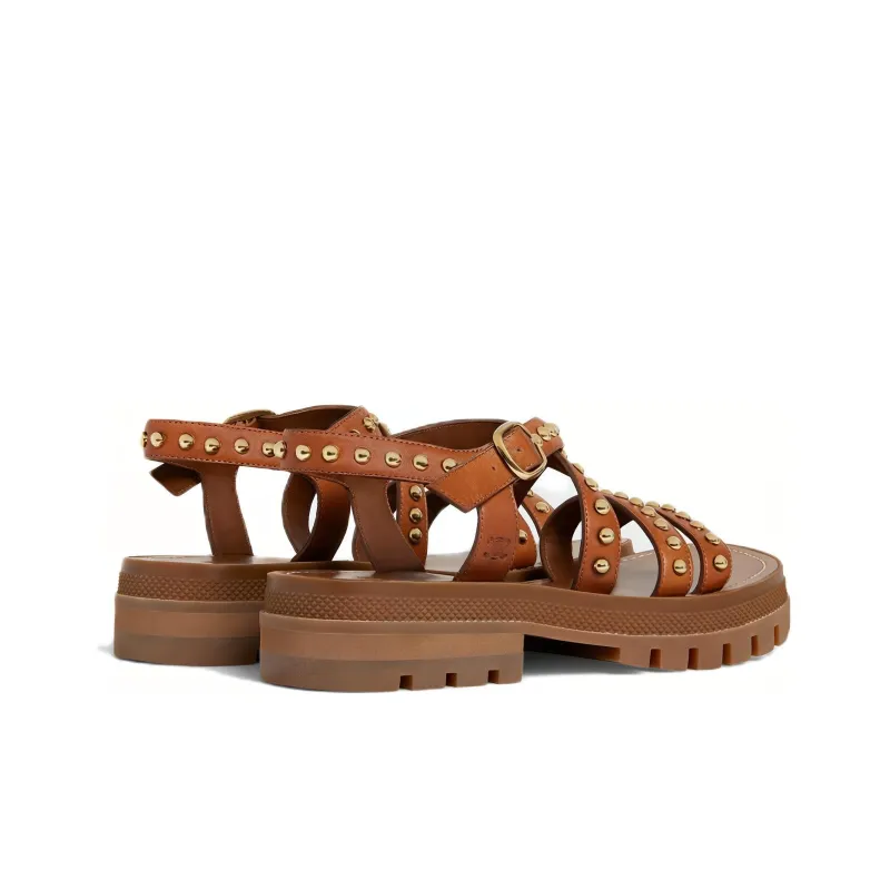 CELINE Clea Stylish Sandals Women's Tawny-3