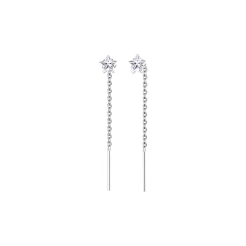 LIANDUO 925 Sterling Silver Drop Earrings Women's