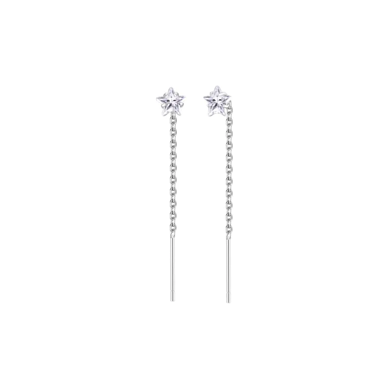 LIANDUO 925 Sterling Silver Drop Earrings Women's-0