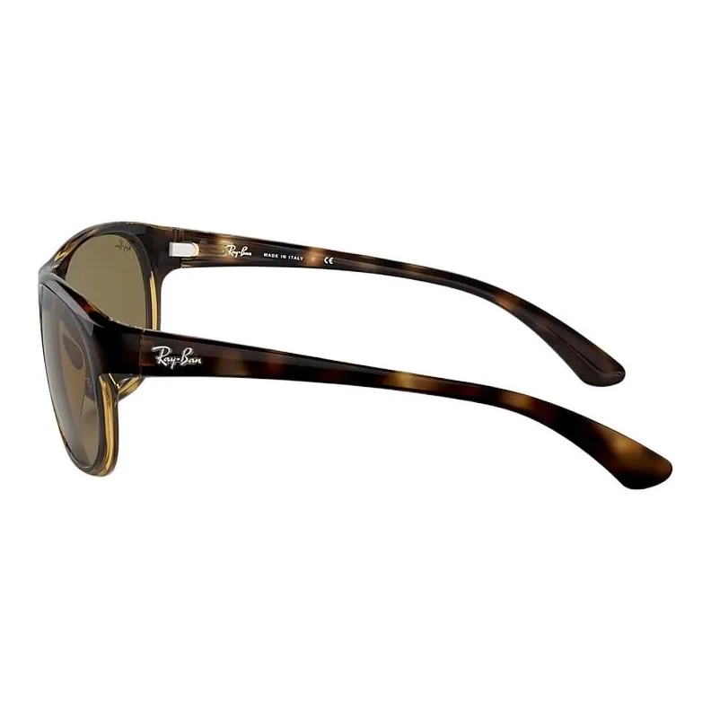 RayBan Nylon Irregular Shape Sunglasses Men's Tortoiseshell-4
