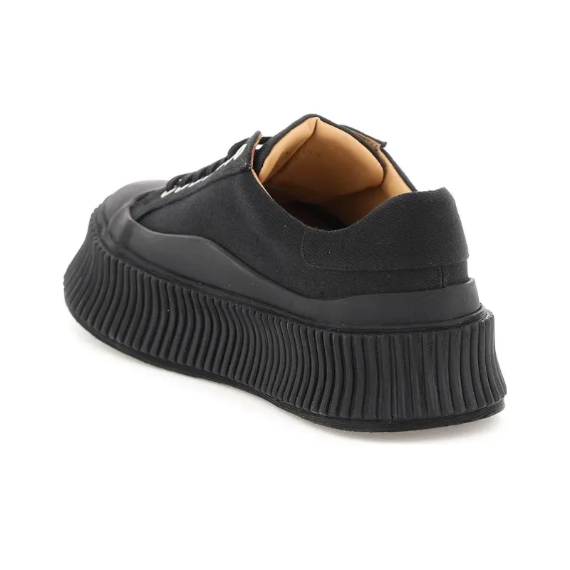 JIL SANDER Low Top Skateboard Shoes Women's Black-3