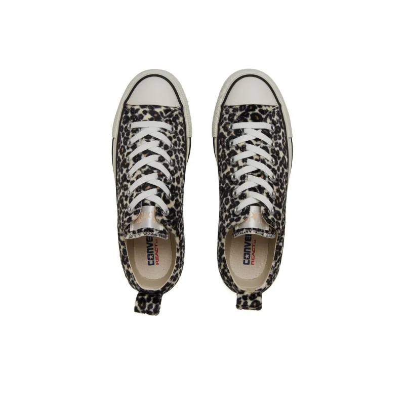 Converse All Star R Leopard Fur OX Wear resistant And Lightweight Low Top Canvas Shoes Unisex Leopard Print-2