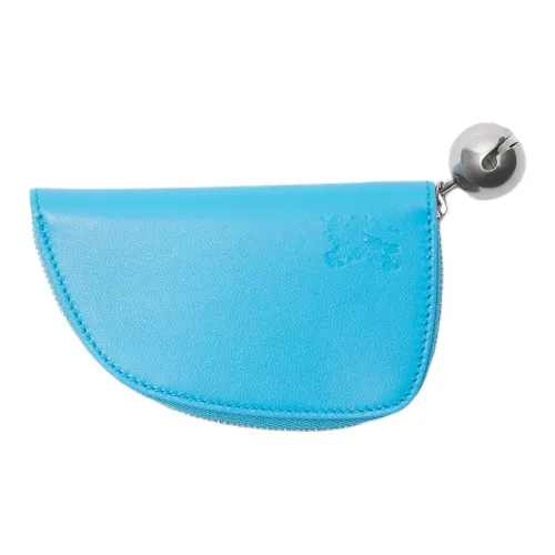 Burberry Sheepskin Coin Purse Women's Blue