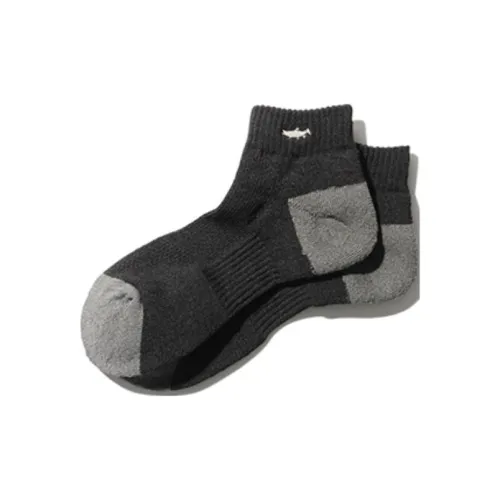 Snow Peak x TONED TROUT Ankle Socks Unisex Black Black