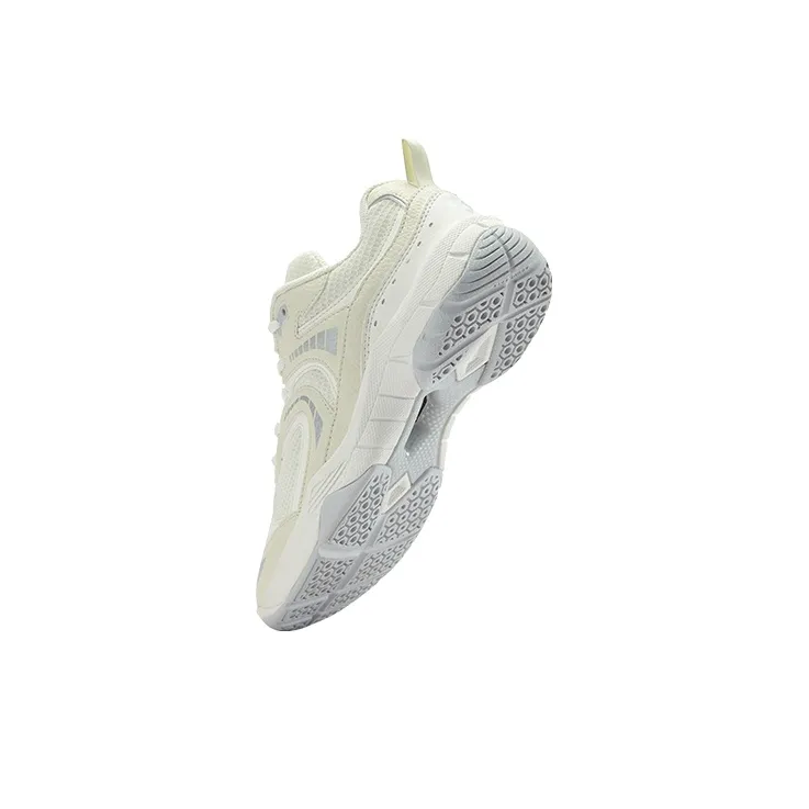 KUMPOO Cloud Motion Slip Resistant And Breathable Badminton Shoes Unisex Ecru-3