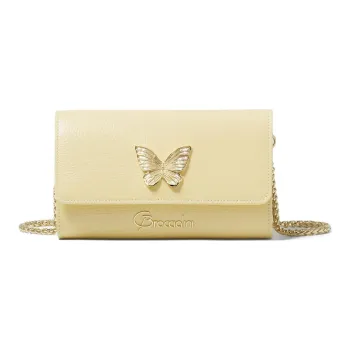 Braccialini Leather Wallet Women's Yellow