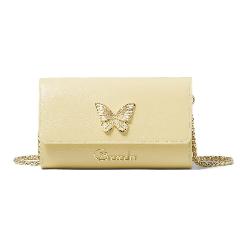 Braccialini Leather Wallet Women's Yellow-0