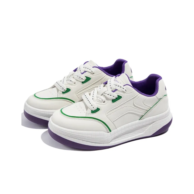 TUOPIN Support Height Increase Low Top Skateboard Shoes Women's-2
