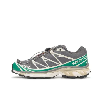 SALOMON XT 6 Cushioning Anti Slip And Wear Resistant Low Top Hiking Shoes Unisex Gray Green