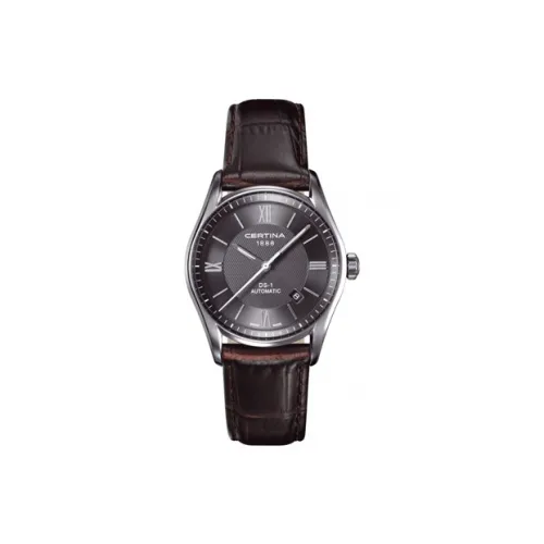 CERTINA Automatic Mechanical Movement Men's Watches Watch 39mm Gray Dial Stainless Steel Case Stainless Steel Strap