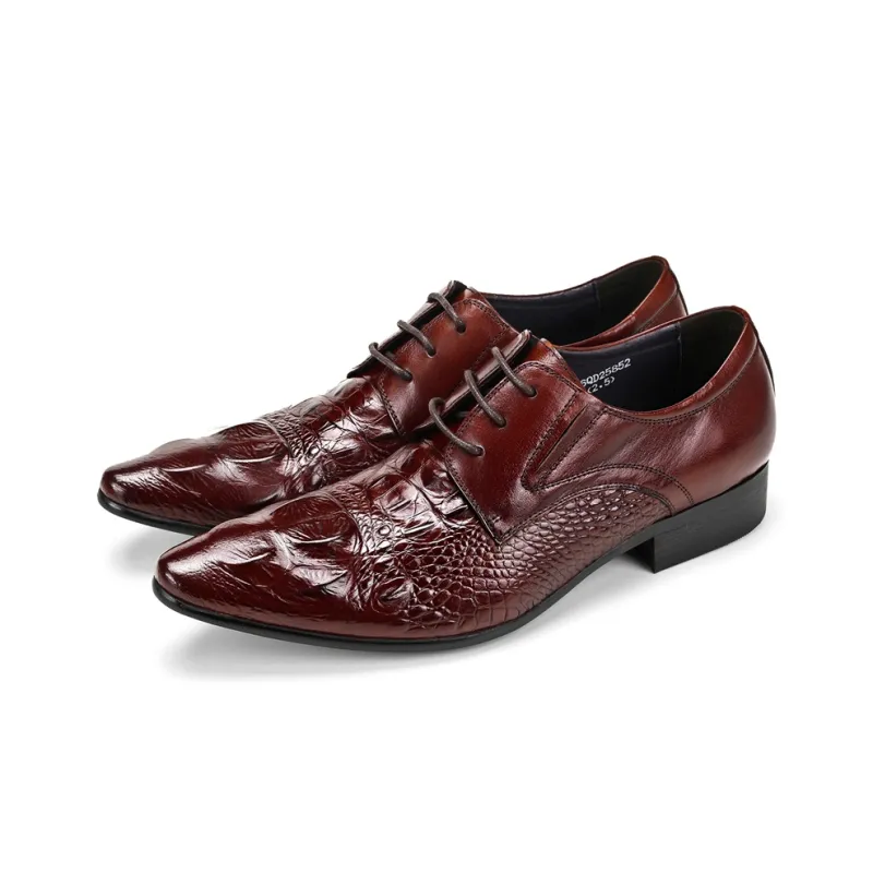 ASTON M.JAZZ Dress Shoes Men Low Top Black/Burgundy/Brown-8
