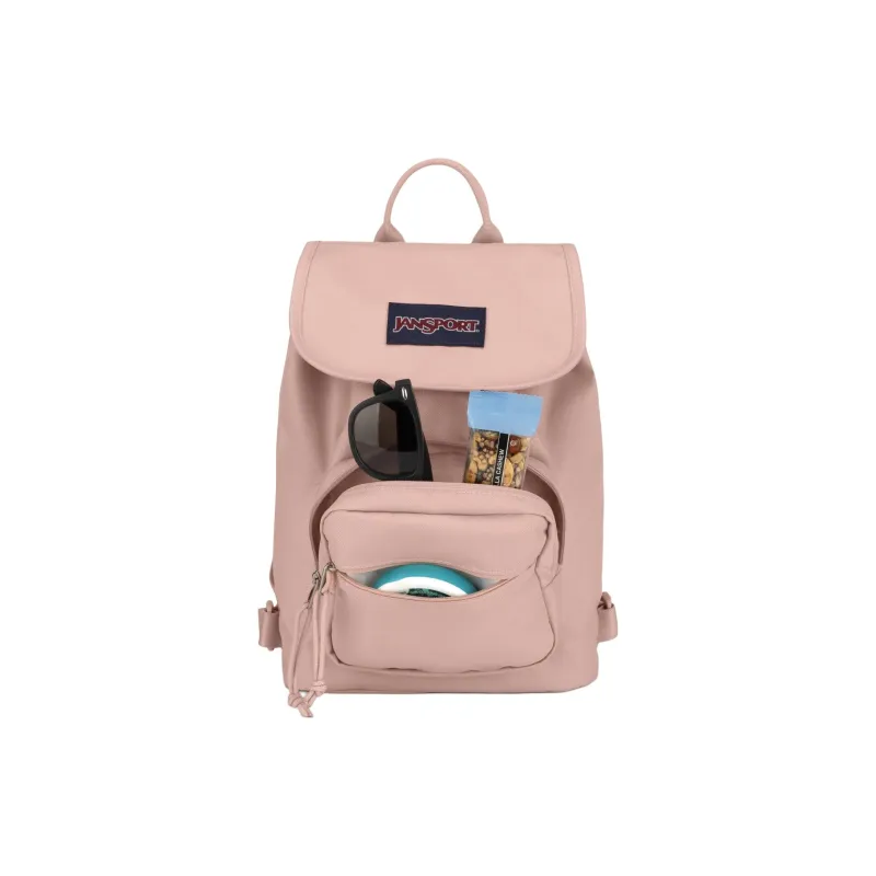 JanSport Recycled Polyester Backpack Mini Unisex Mist Rose-3