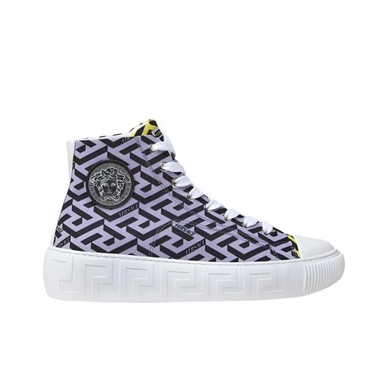 FANSIZHE La Greca High Top Skateboard Shoes Women's Light Purple-1