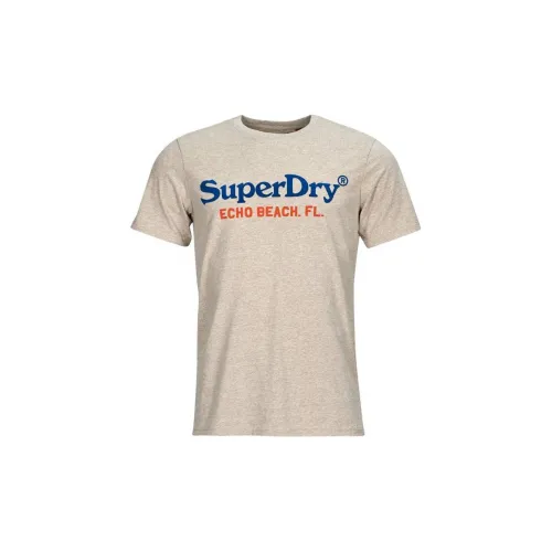 SUPERDRY T-Shirts Men Light Brown