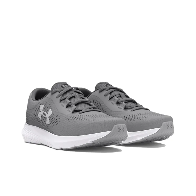 Under Armour Slip Resistant Low Top Running Shoes Men's Gray White-2