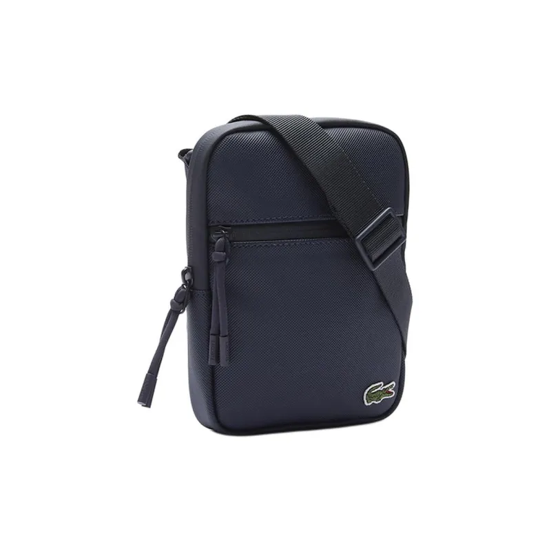 LACOSTE Coated Canvas Bag, Crossbody Bag, Shoulder Bag Regular Men's Marine Blue-1
