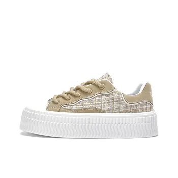 Warrior Chanel Inspired Woven Tweed Anti Slip And Wear Resistant Lightweight Low Top Canvas Skateboard Shoes Women's