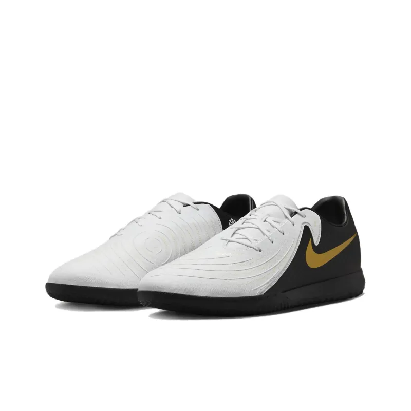 Nike Phantom Gx 2 Academy Ic 'White Metallic Gold Black'-2