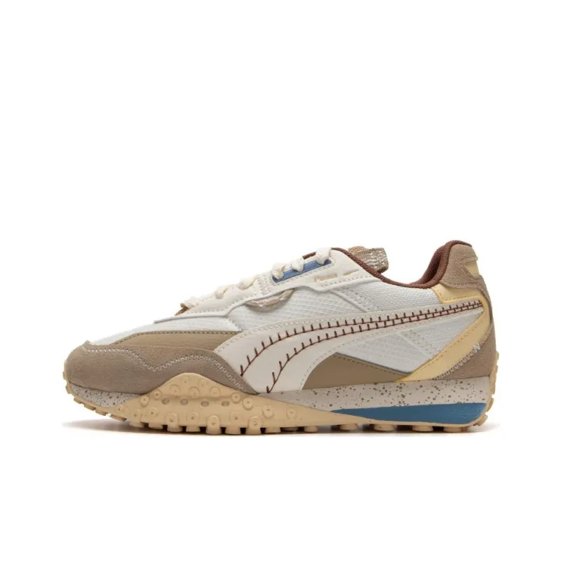 PUMA Blktop Rider Cushioned Slip Resistant Low Top Casual Shoes Unisex Brown White-0