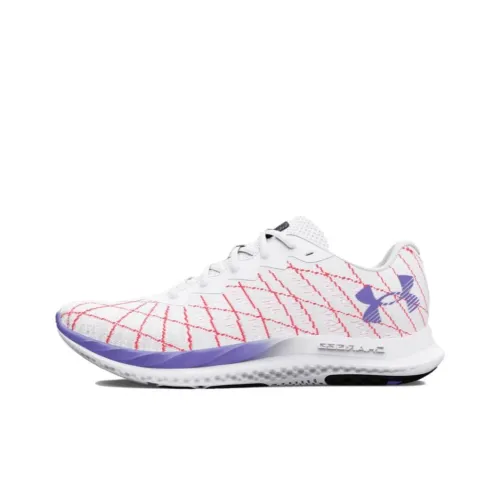 Under Armour Charged Breeze 2 Wear-resistant And Lightweight Low-Top Running Shoes Women's White Purple