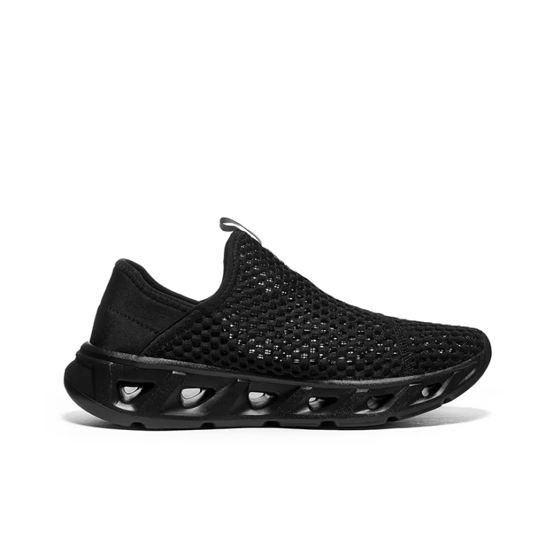 WARRIOR Running Shoes Men Low Top Black-3