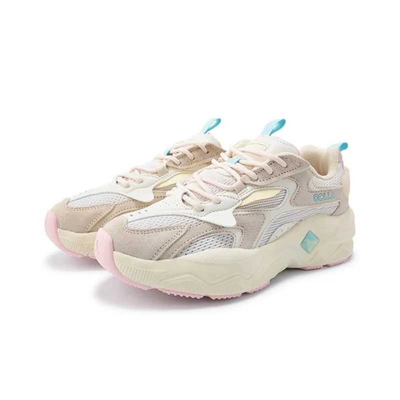 Angela Chunky Sneakers Women's Low Top Obsidian Black/Rose Pink-11