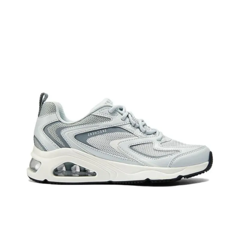 Skechers Street Tres Air Uno Cushioning Wear Resistant Low Top Casual Shoes Women's Blue White-1