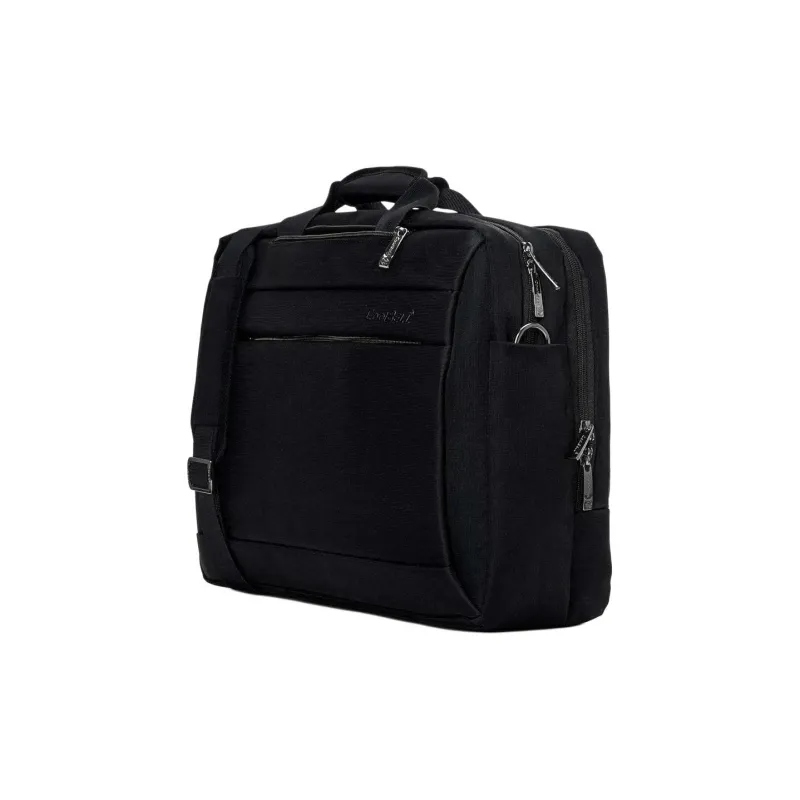COOLBELL Nylon Backpack, Shoulder Bag, Crossbody Bag, Handbag Unisex Black-2