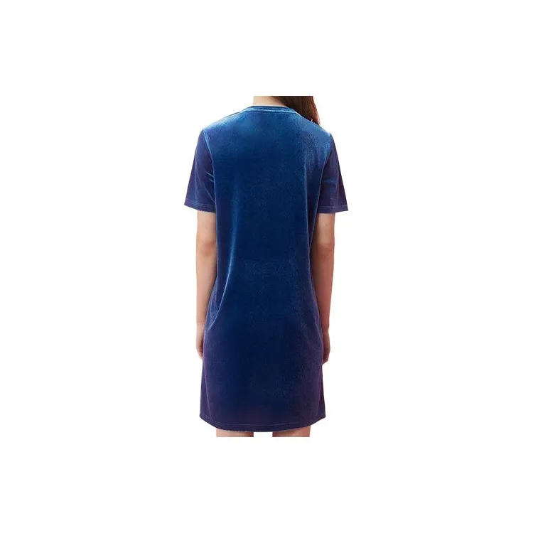 JUZI Short Sleeved Dresses Women's Lake Blue-1