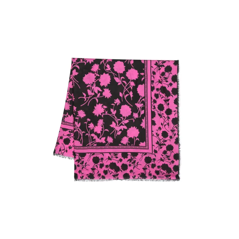 VERSACE Knit Scarves Men's Purple-0
