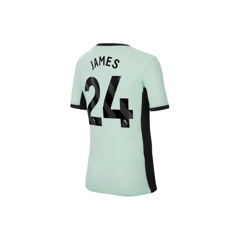 Nike Reece James Chelsea 2023/24 Stadium Away Soccer Jerseys Men's Mint-1