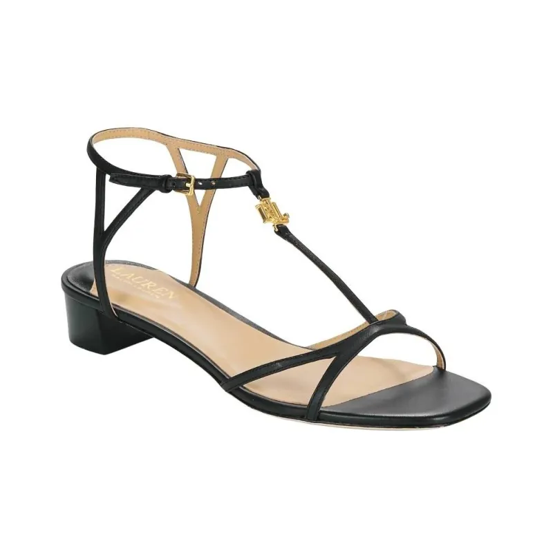 Polo Ralph Lauren One Strap Sandals 2.5cm Women's Black-2