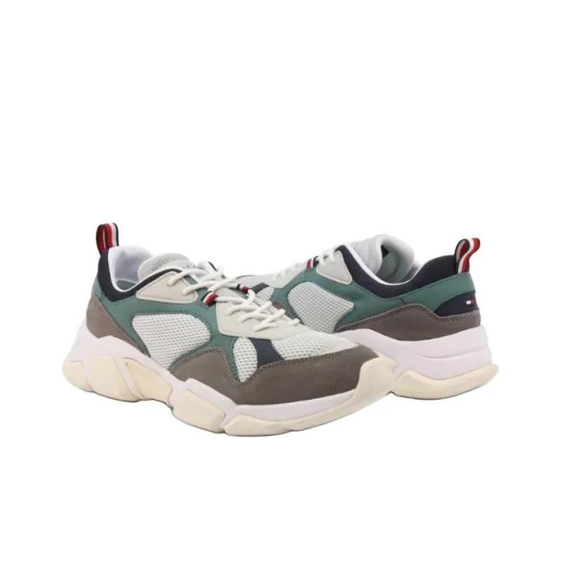 Tommy Hilfiger Low-Top Casual Shoes Men's Tin Gray-1
