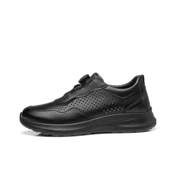 Strongman 3515 Sports Leather Shoes For Men-Summer Casual Shoes With Automatic Buckle For Commute
